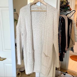 Knit cardigan duster